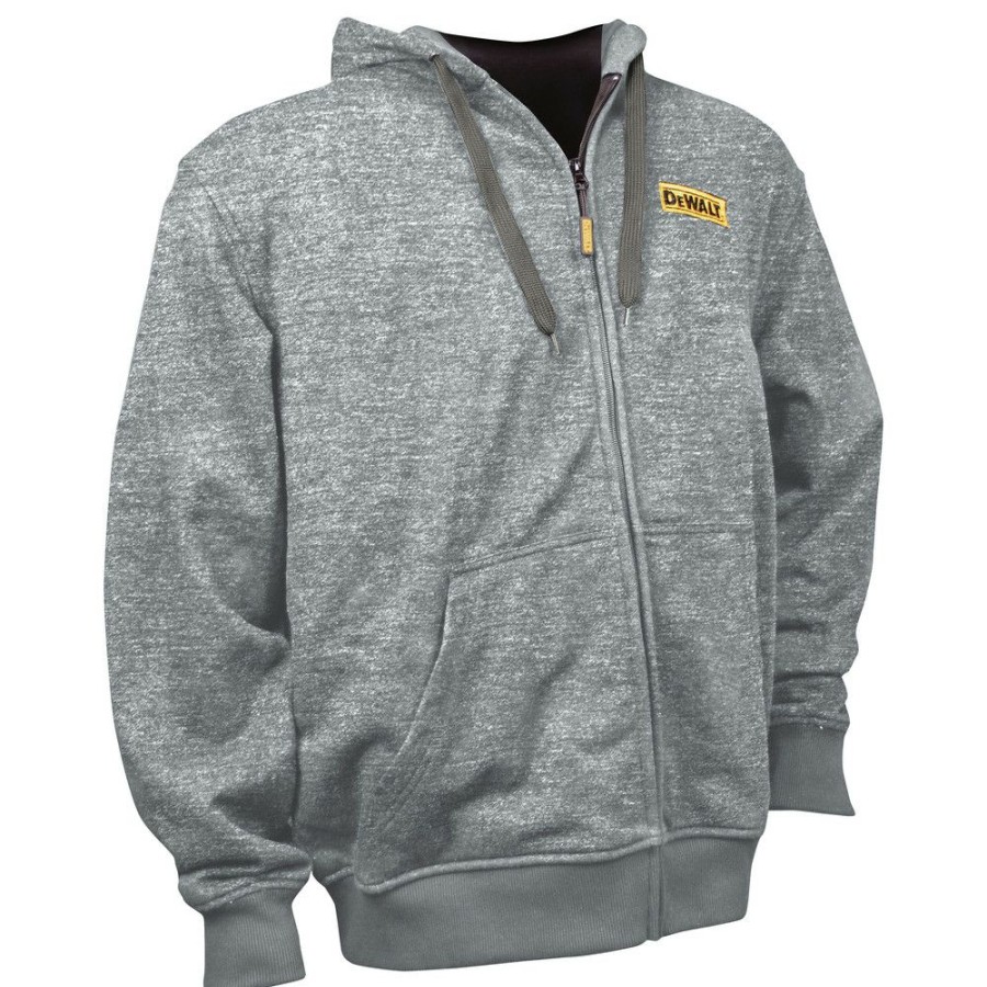 Clothing And Gear * | Dewalt Dchj080B-S 20V Max Li-Ion Heathered Gray Heated Hoodie (Jacket Only) Small