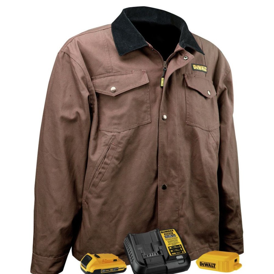 Clothing And Gear * | Dewalt Dchj083Td1-M 20V Max Li-Ion Barn Coat Kit Medium