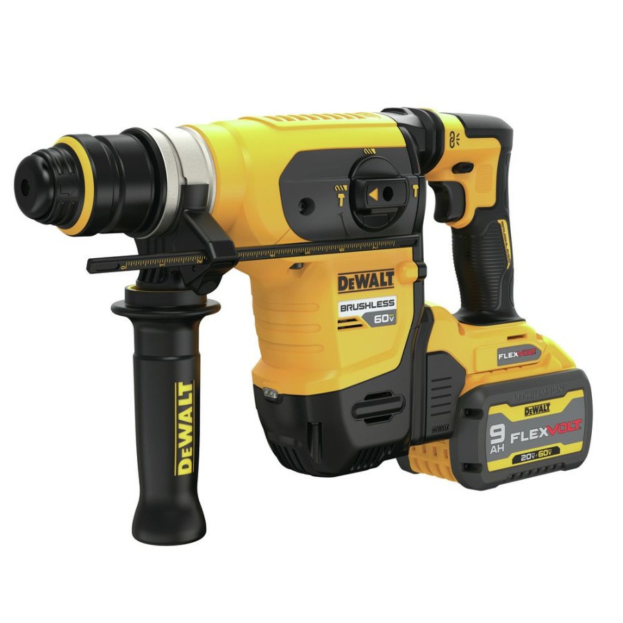 Power Tools * | Dewalt Dch416X2 60V Max Brushless Lithium-Ion 1-1/4 In. Cordless Sds Plus Rotary Hammer Kit With 2 Batteries (9 Ah)