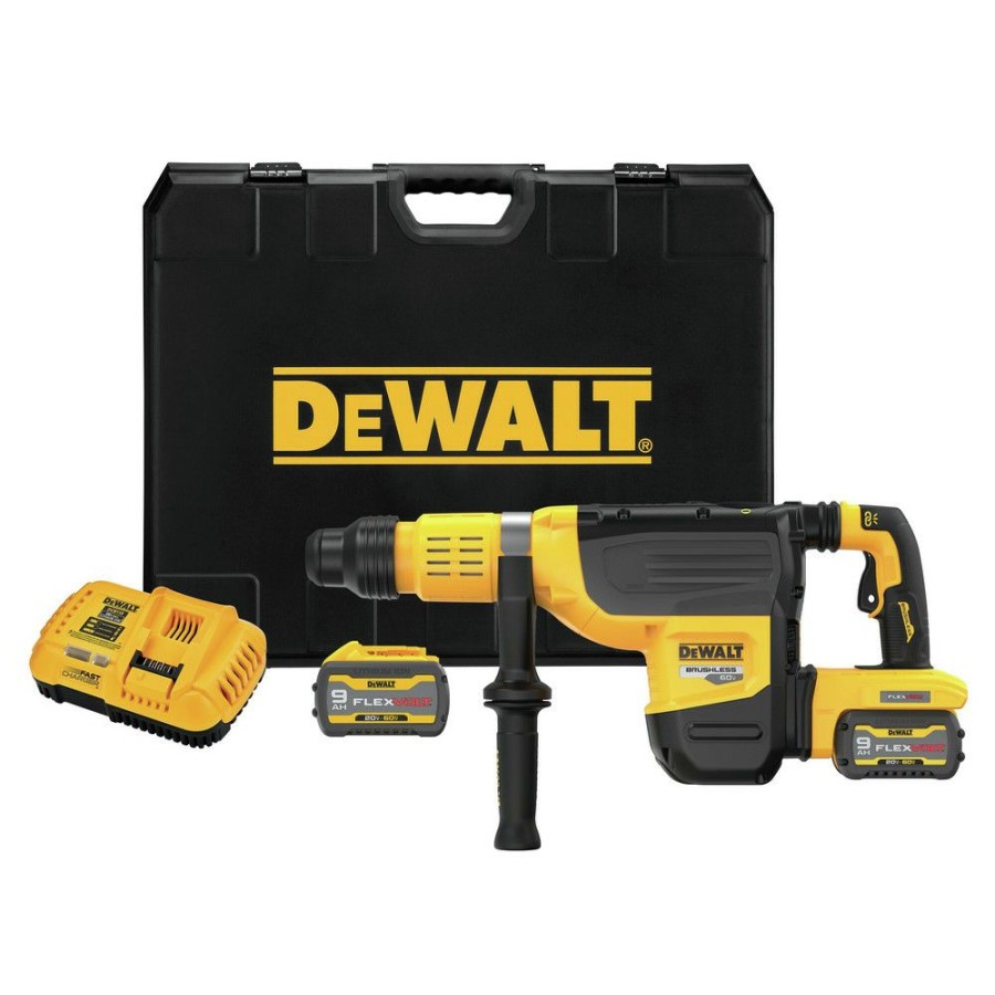 Power Tools * | Dewalt Dch775X2 60V Max Brushless Lithium-Ion 2 In. Cordless Sds Max Combination Rotary Hammer Kit With 2 Batteries (9 Ah)