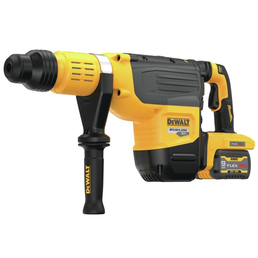 Power Tools * | Dewalt Dch775X2 60V Max Brushless Lithium-Ion 2 In. Cordless Sds Max Combination Rotary Hammer Kit With 2 Batteries (9 Ah)