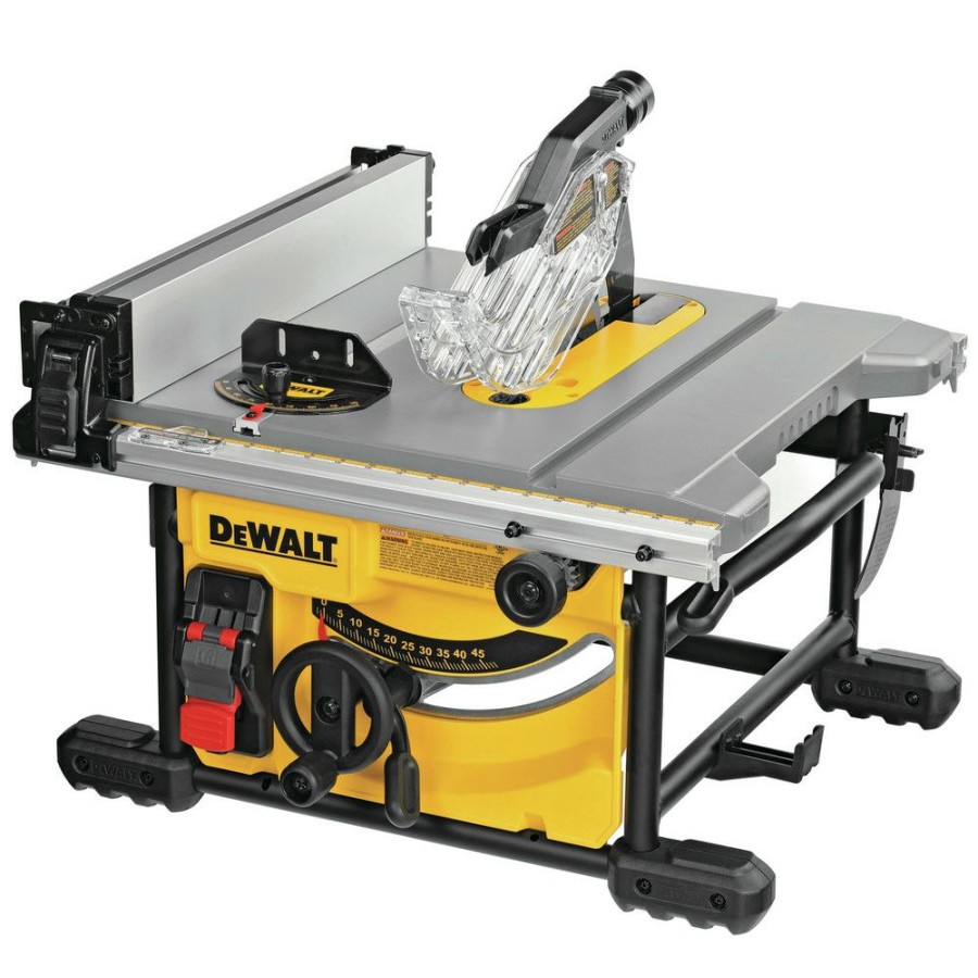 Power Tools * | Dewalt Dwe7485Ws 15 Amp Compact 8-1/4 In. Jobsite Table Saw With Stand