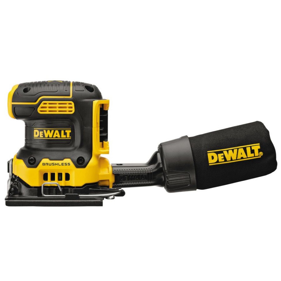 Power Tools * | Dewalt Dcw200B 20V Max Xr Brushless Lithium-Ion 1/4 Sheet Cordless Variable Speed Sander (Tool Only)