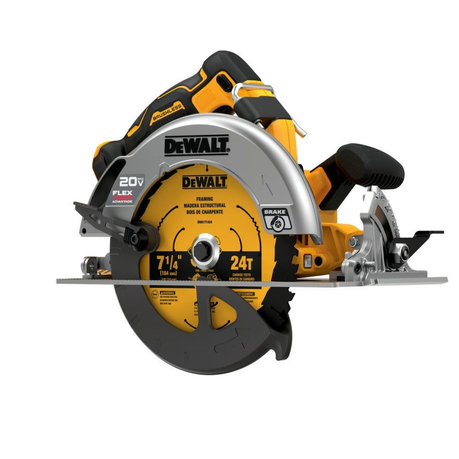 Power Tools * | Dewalt Dcs573B 20V Max Brushless Lithium-Ion 7-1/4 In. Cordless Circular Saw With Flexvolt Advantage (Tool Only)