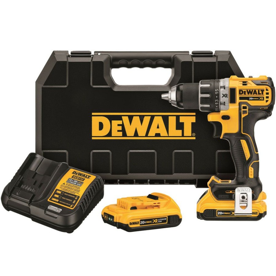 Power Tools * | Dewalt Dcd791D2 20V Max Xr Lithium-Ion Brushless Compact 1/2 In. Cordless Drill Driver Kit (2 Ah)