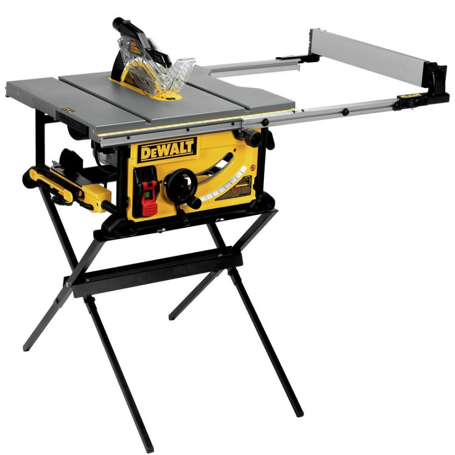 Power Tools * | Dewalt Dwe7491Rs 10 In. 15 Amp Site-Pro Compact Jobsite Table Saw With Rolling Stand