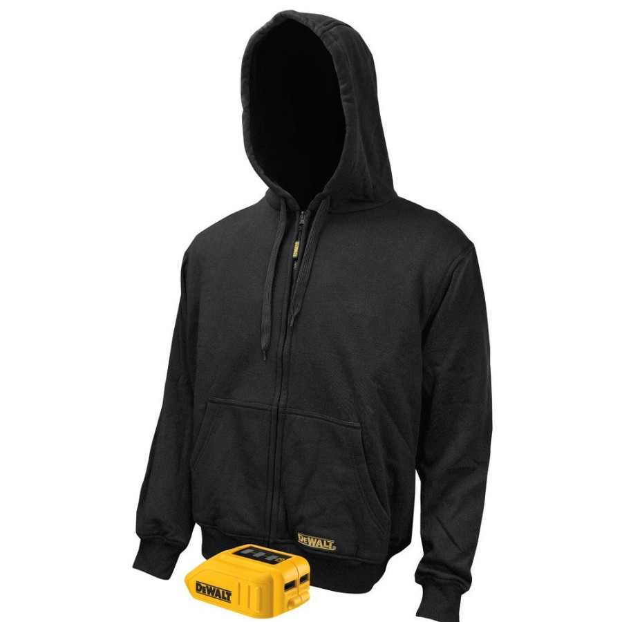 Clothing And Gear * | Dewalt Dchj067B-M 20V Max Li-Ion Heated Hoodie Jacket (Jacket Only) Medium