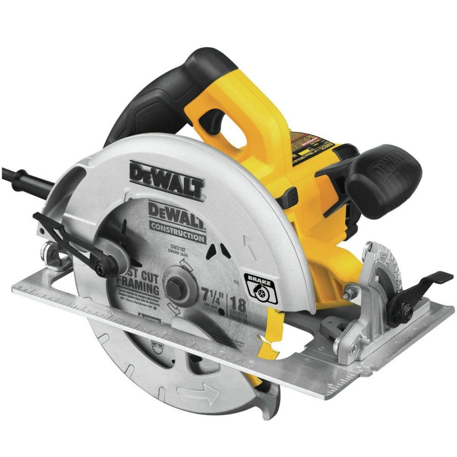 Power Tools * | Dewalt Dwe575Sb 7-1/4 In. Circular Saw Kit With Electric Brake