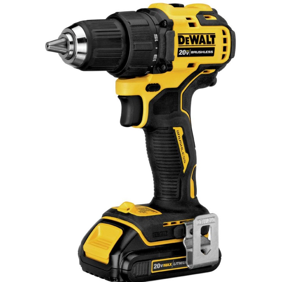 Power Tools * | Dewalt Dcd708C2 Atomic 20V Max Brushless Compact 1/2 In. Cordless Drill Driver Kit (1.5 Ah)