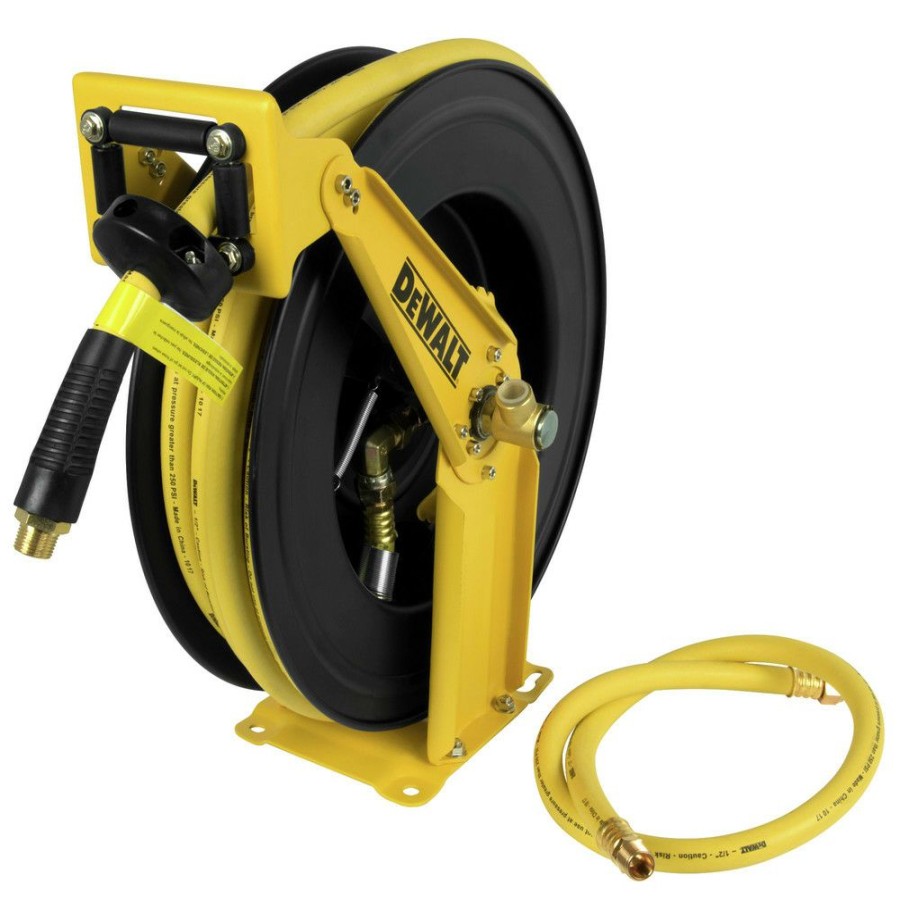 Air Tools And Equipment * | Dewalt Dxcm024-0344 1/2 In. X 50 Ft. Double Arm Auto Retracting Air Hose Reel