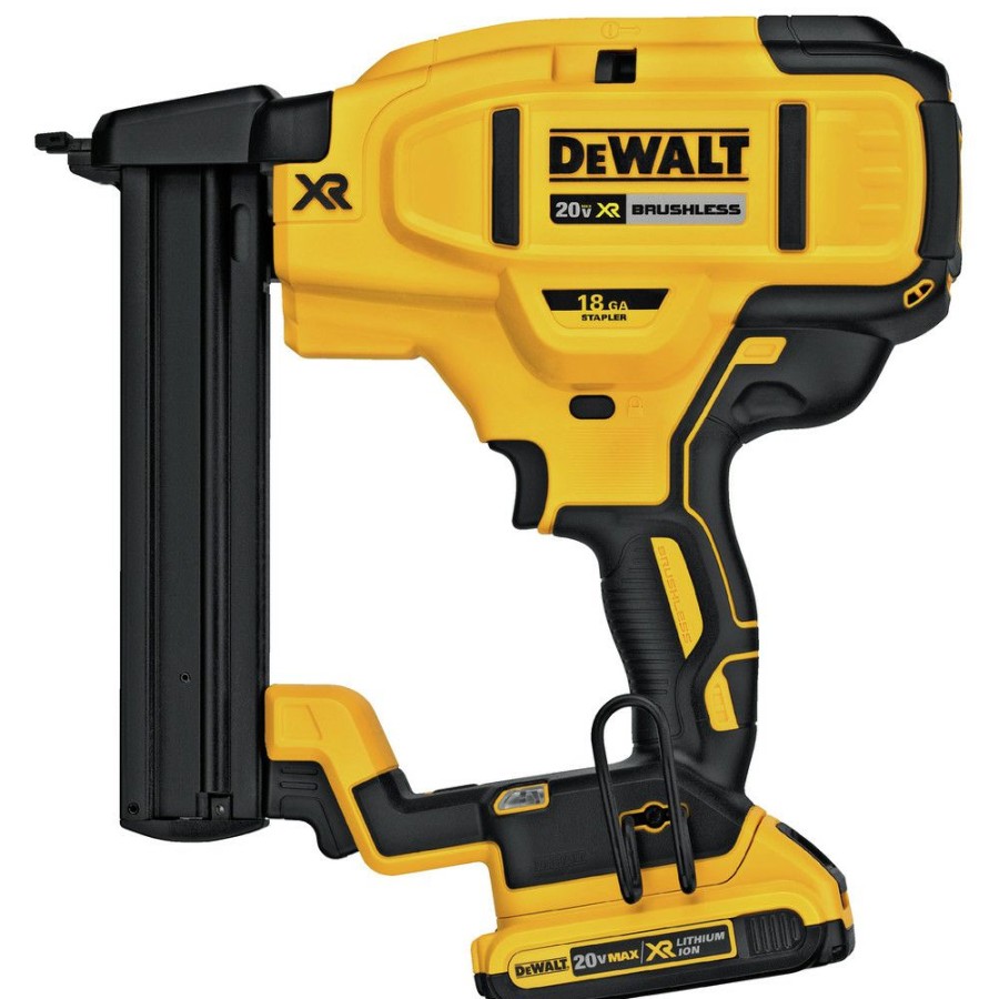 Power Tools * | Dewalt Dcn681D1 20V Max Cordless Lithium-Ion 18 Gauge Narrow Crown Stapler Kit