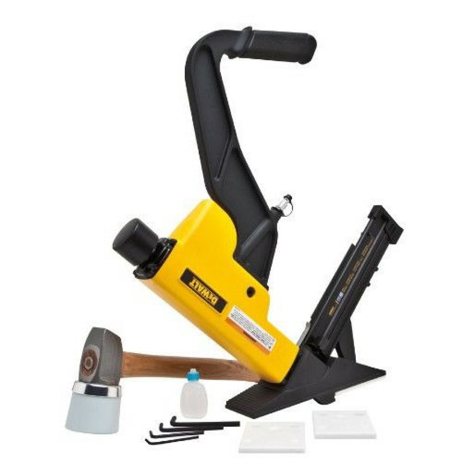 Air Tools And Equipment * | Dewalt Dwfp12569 2-N-1 16-Gauge Nailer And 15-1/2-Gauge Stapler Flooring Tool