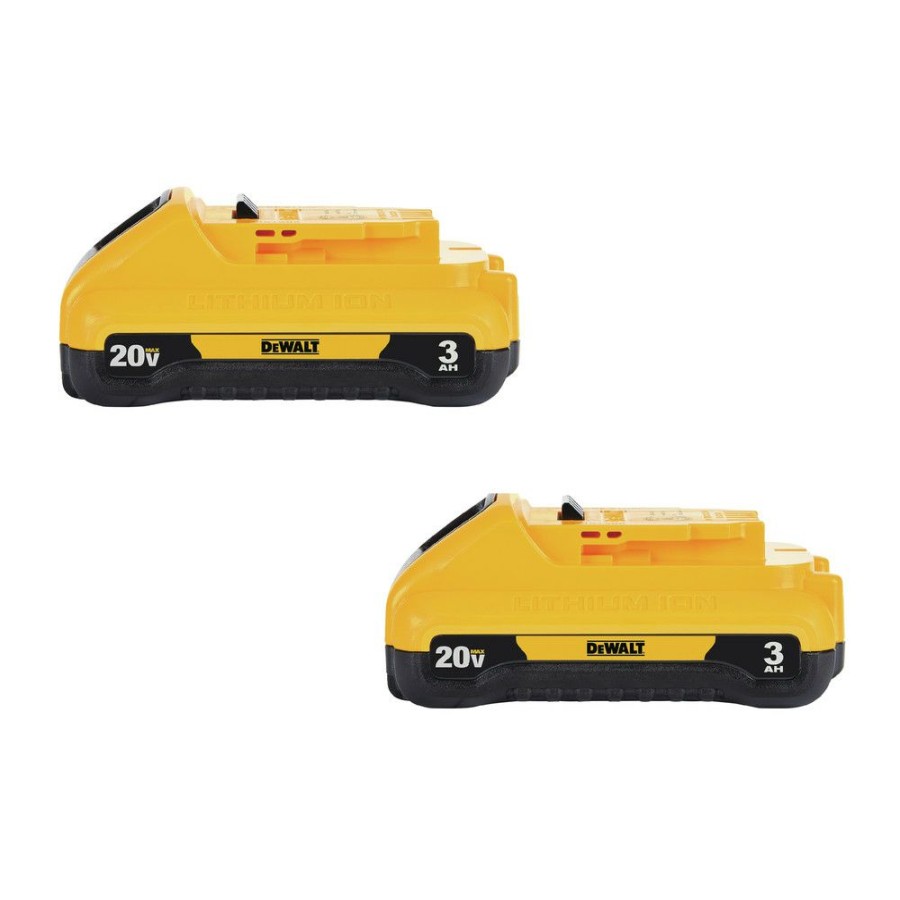 Power Tools * | Dewalt Dcb230-2 20V Max 3 Ah Lithium-Ion Compact Battery (2-Pack)