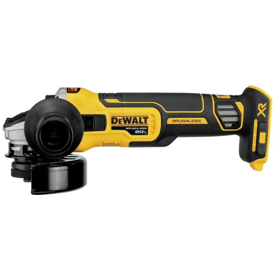 Power Tools * | Dewalt Dcg405B 20V Max Xr Brushless Lithium-Ion 4.5 In. Cordless Slide Switch Small Angle Grinder With Kickback Brake (Tool Only)