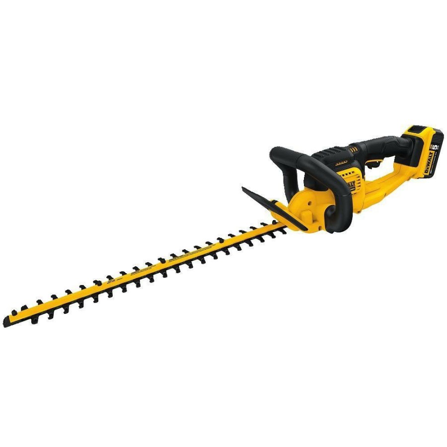 Outdoor Tools And Equipment * | Dewalt Dcht820P1 20V Max Brushed Lithium-Ion 22 In. Cordless Hedge Trimmer Kit (5 Ah)