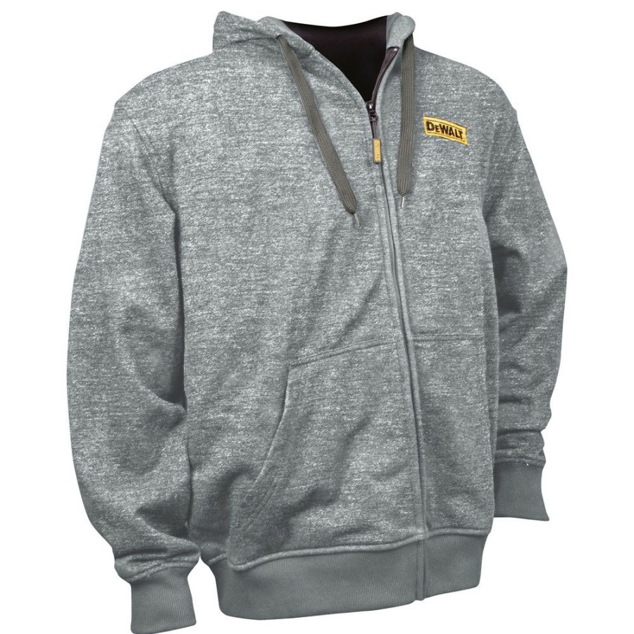 Clothing And Gear * | Dewalt Dchj080B-2X 20V Max Li-Ion Heathered Gray Heated Hoodie (Jacket Only) 2Xl