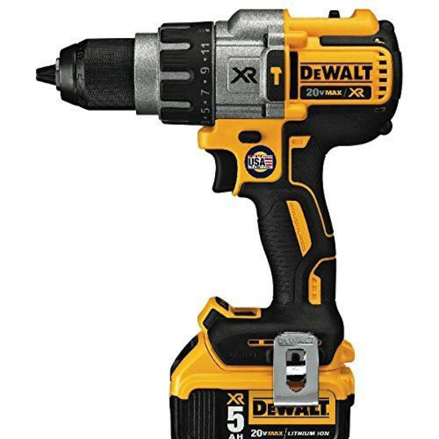 Power Tools * | Dewalt Dcd996P2 20V Max Xr Brushless Lithium-Ion 1/2 In. Cordless 3-Speed Hammer Drill Driver Kit With 2 Batteries (5 Ah)