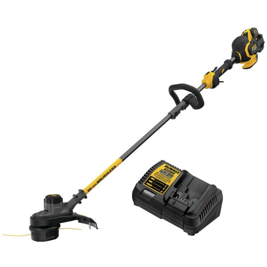 Outdoor Tools And Equipment * | Dewalt Dcst970X1S Flexvolt 60V Max Lithium-Ion Cordless String Trimmer Kit (3 Ah)