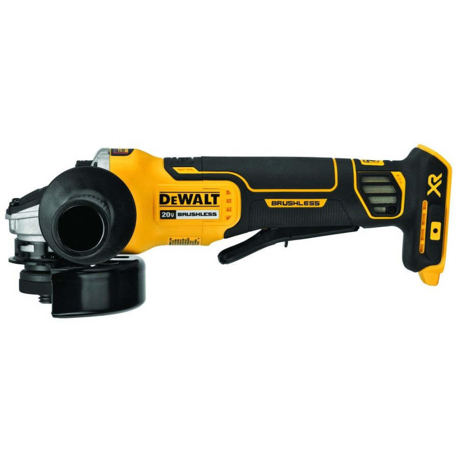 Power Tools * | Dewalt Dcg413B 20V Max Xr Brushless Lithium-Ion 4-1/2 In. Cordless Paddle Switch Small Angle Grinder With Kickback Brake (Tool Only)