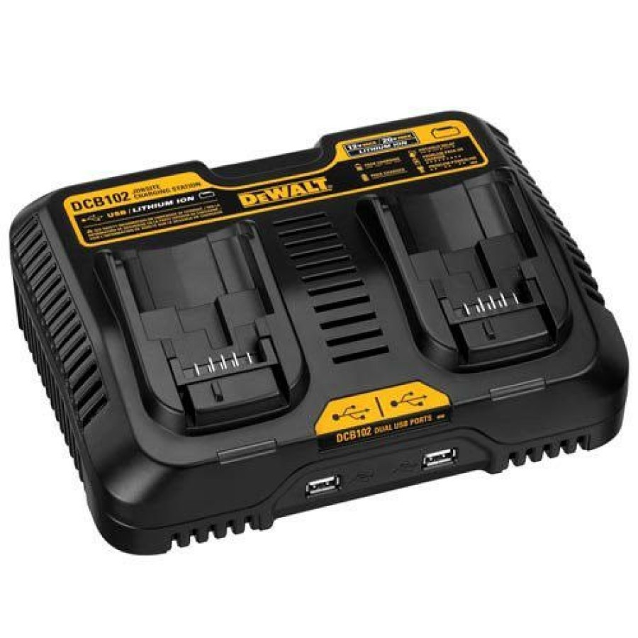 Power Tools * | Dewalt Dcb102 12V 20V Max Jobsite Charging Station