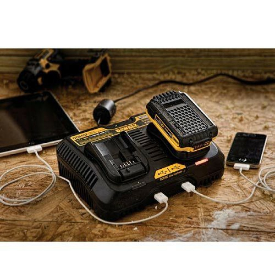 Power Tools * | Dewalt Dcb102 12V 20V Max Jobsite Charging Station