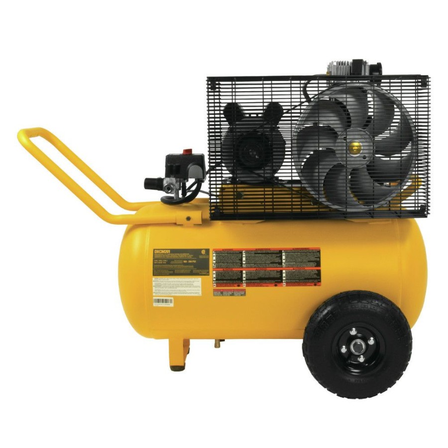 Air Tools And Equipment * | Dewalt Dxcm201 2 Hp 20 Gallon Oil-Lube Hotdog Air Compressor