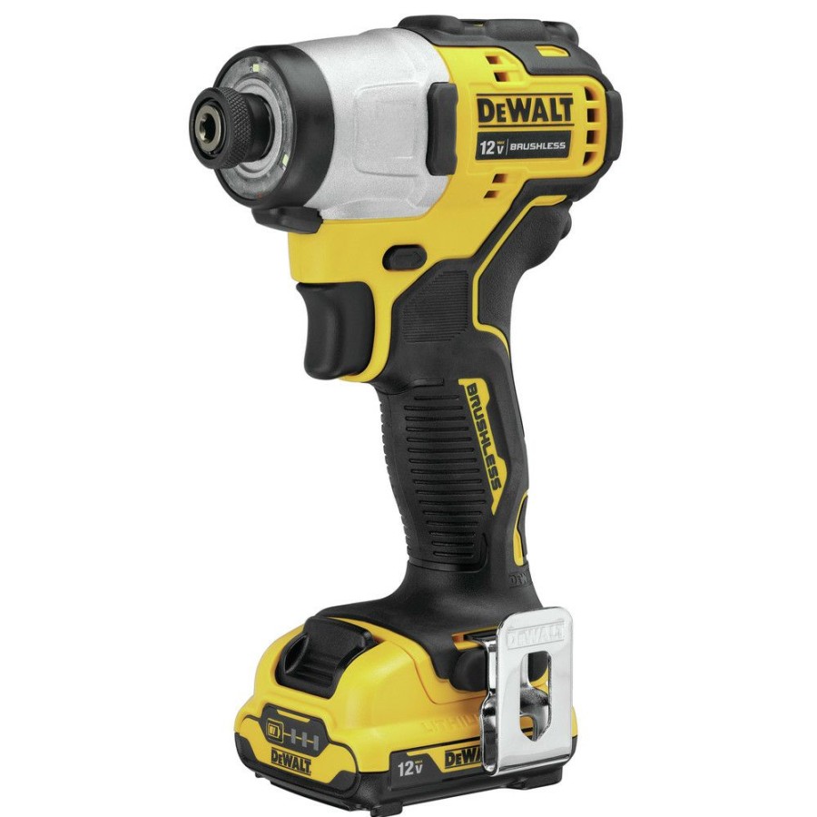 Power Tools * | Dewalt Dcf801F2 Xtreme 12V Max Brushless Lithium-Ion 1/4 In. Cordless Impact Driver Kit With (2) 2 Ah Batteries