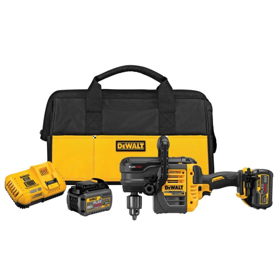 Power Tools * | Dewalt Dcd460T2 Flexvolt 60V Max Lithium-Ion Variable Speed 1/2 In. Cordless Stud And Joist Drill Kit With (2) 6 Ah Batteries