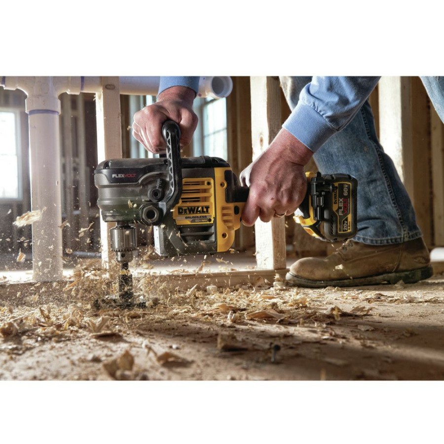 Power Tools * | Dewalt Dcd460T2 Flexvolt 60V Max Lithium-Ion Variable Speed 1/2 In. Cordless Stud And Joist Drill Kit With (2) 6 Ah Batteries