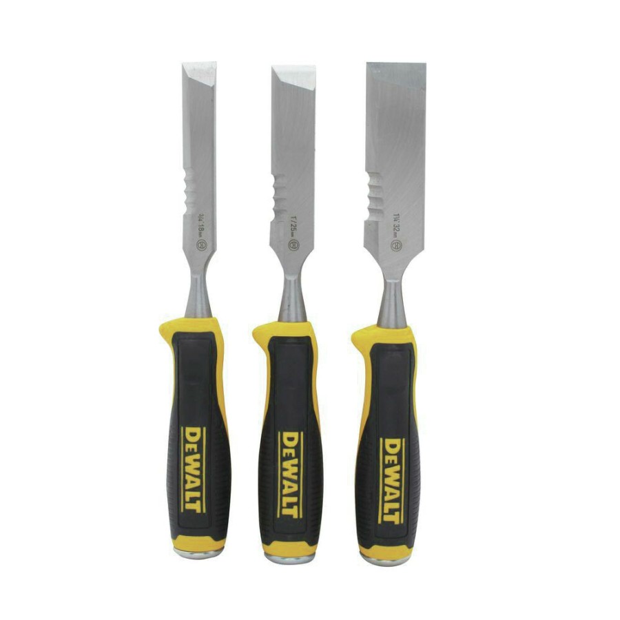 Hand Tools * | Dewalt Dwht16148 3-Piece Side Strike Wood Chisel Set