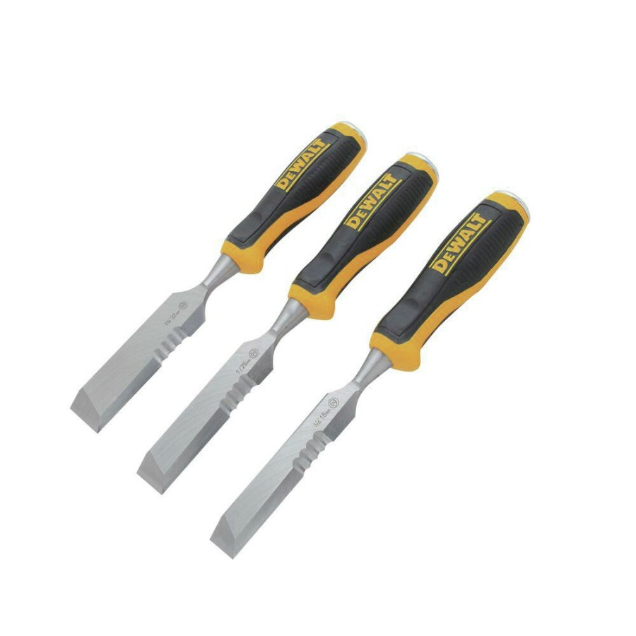 Hand Tools * | Dewalt Dwht16148 3-Piece Side Strike Wood Chisel Set