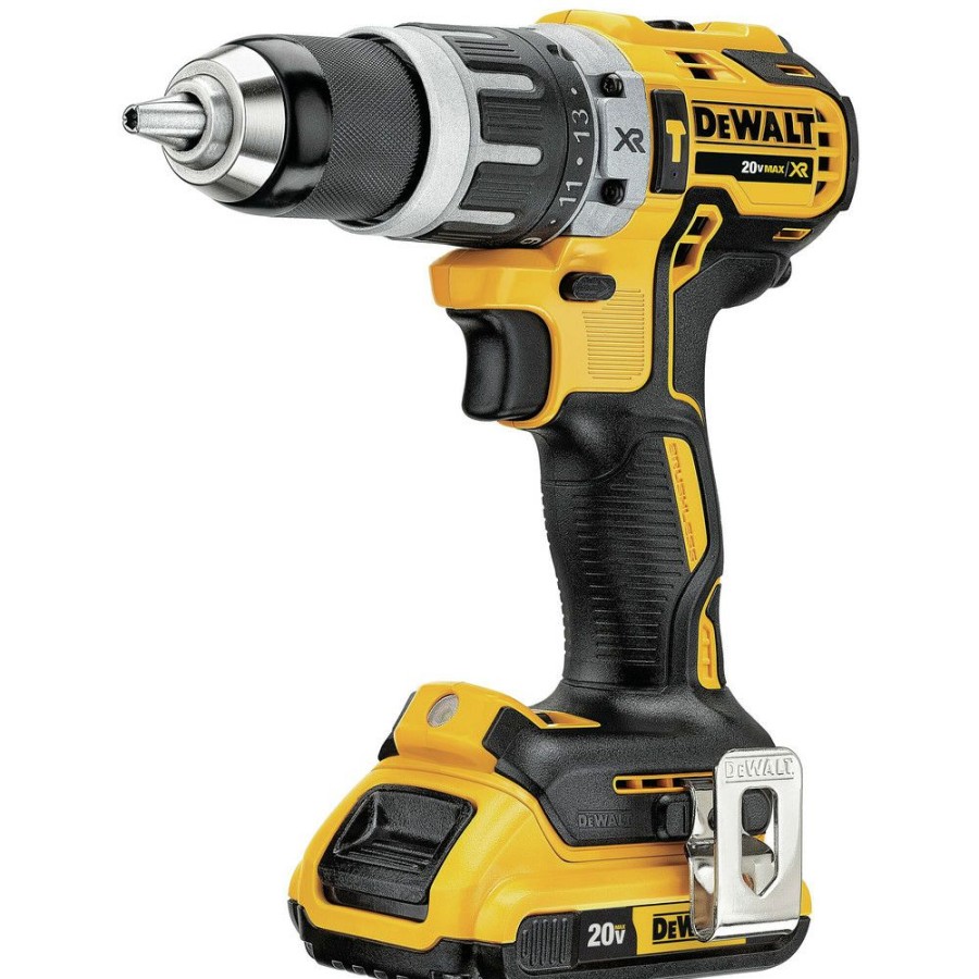 Power Tools * | Dewalt Dcd796D2 20V Max Xr Lithium-Ion Brushless Compact 2-Speed 1/2 In. Cordless Hammer Drill Kit (2 Ah)