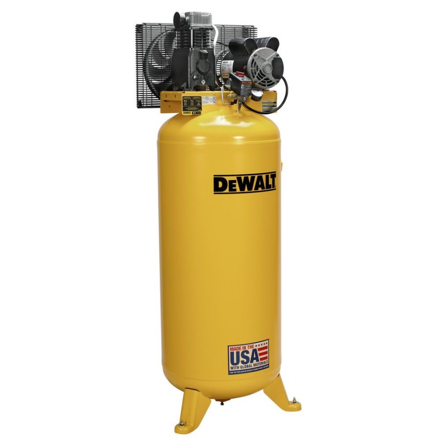 Air Tools And Equipment * | Dewalt Dxcm602 3.7 Hp Single-Stage 60 Gallon Oil-Lube Stationary Vertical Air Compressor