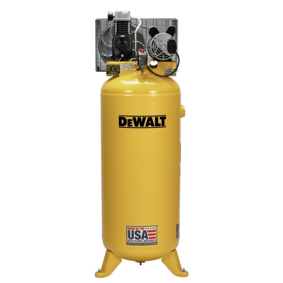 Air Tools And Equipment * | Dewalt Dxcm602 3.7 Hp Single-Stage 60 Gallon Oil-Lube Stationary Vertical Air Compressor