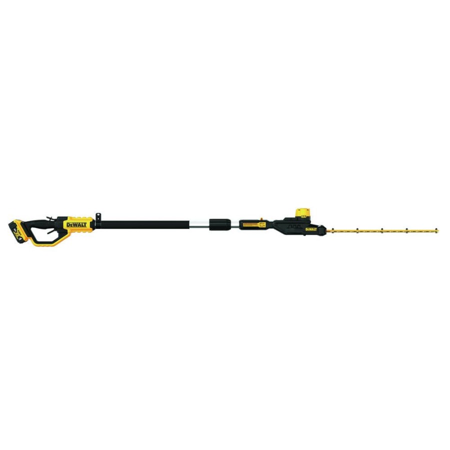 Outdoor Tools And Equipment * | Dewalt Dcph820M1 20V Max Lithium-Ion Pole Cordless Hedge Trimmer Kit (4 Ah)