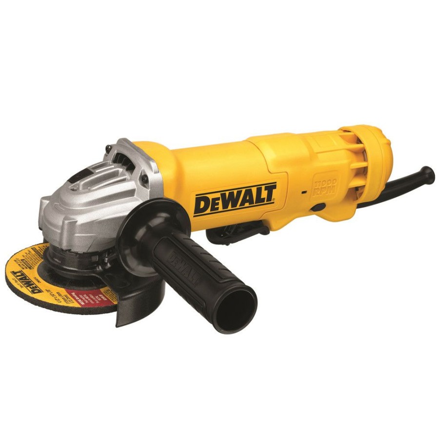 Power Tools * | Dewalt Dwe402W 11 Amp 4-1/2 In. Angle Grinder With Paddle Switch & Wheel