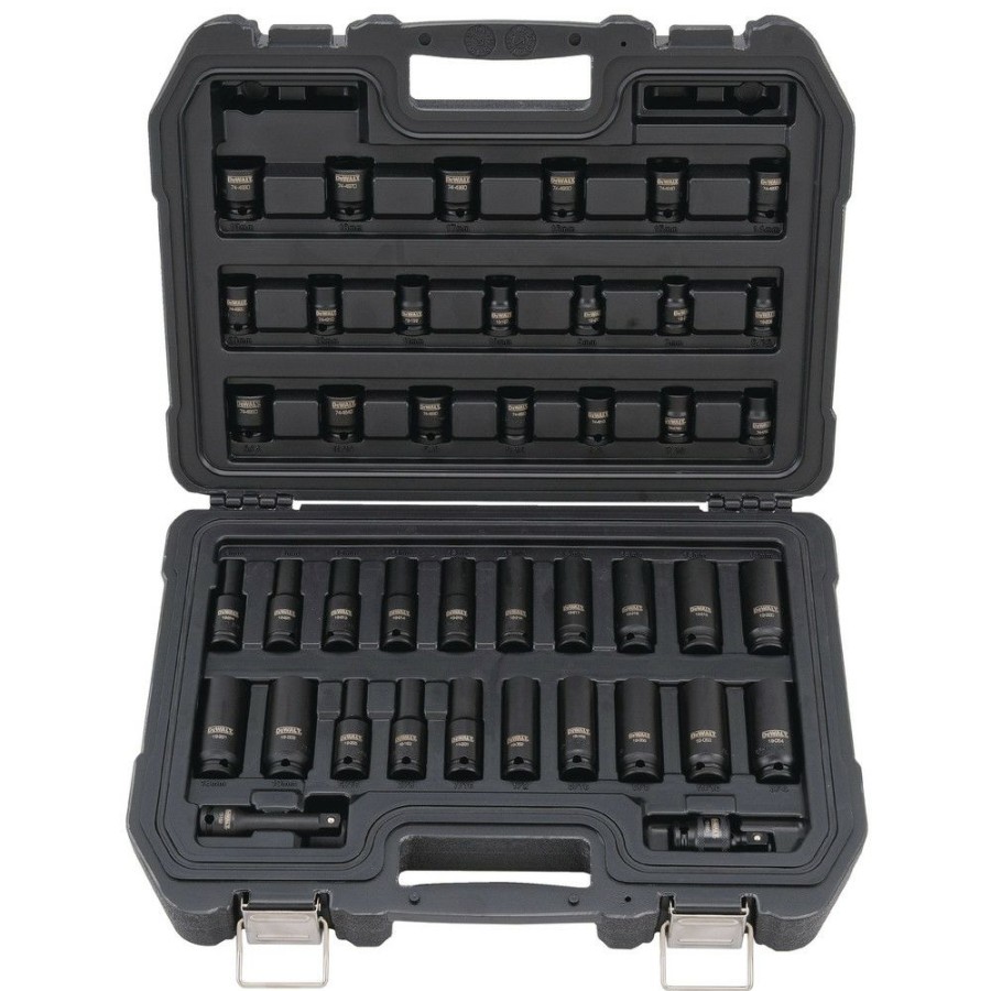 Hand Tools * | Dewalt Dwmt19248 42-Piece 6-Point 3/8 In. Drive Combination Impact Socket Set