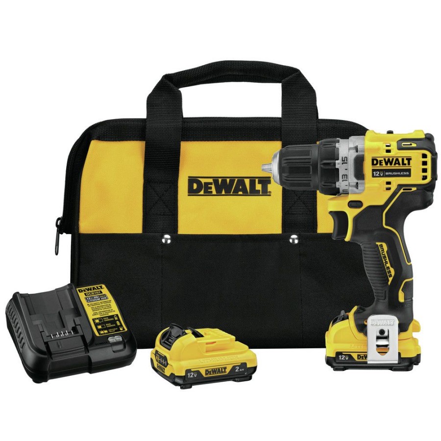 Power Tools * | Dewalt Dcd701F2 Xtreme 12V Max Brushless Lithium-Ion 3/8 In. Cordless Drill Driver Kit (2 Ah)