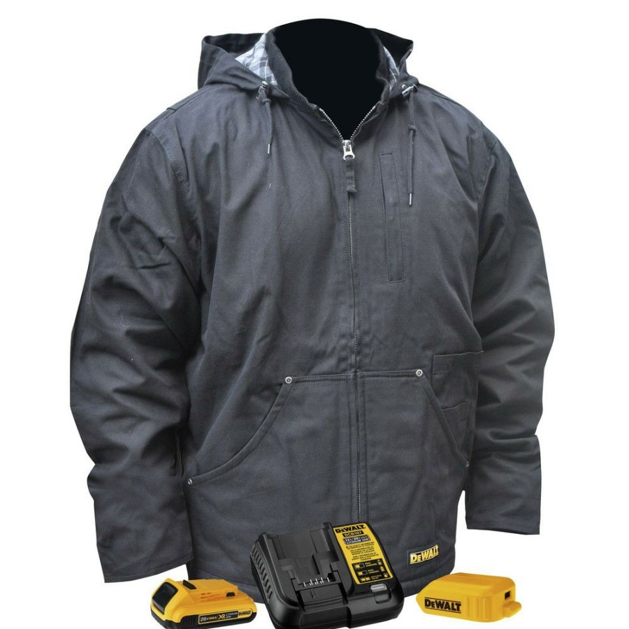 Clothing And Gear * | Dewalt Dchj076Abd1-M 20V Max Li-Ion Heavy Duty Heated Work Coat Kit Medium