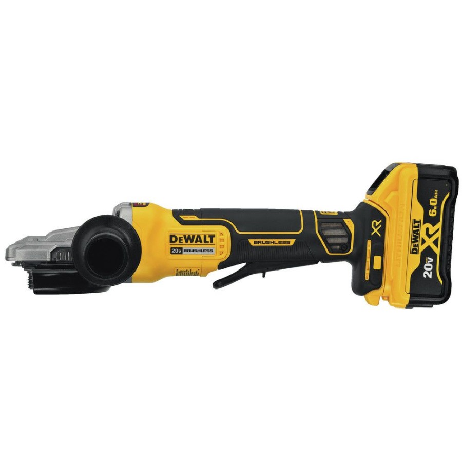 Power Tools * | Dewalt Dcg413Fr2 5 In. 125 Mm 20V Max Xr Brushless Flathead Paddle Switch Small Angle Grinder Kit With Kickback Brake