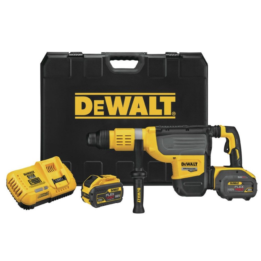 Power Tools * | Dewalt Dch773Y2 Flexvolt 60V Max 2 In. Cordless Sds Max Combination Hammer Kit With (2) 12 Ah Li-Ion Batteries