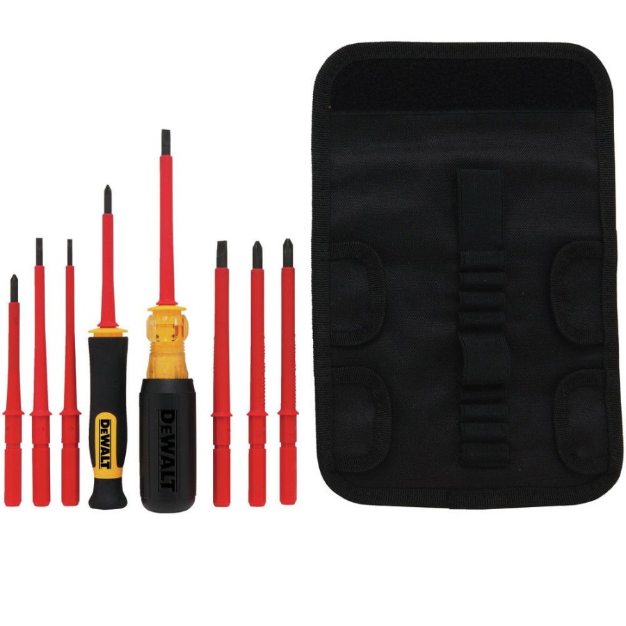 Hand Tools * | Dewalt Dwht66417 8 Piece Vinyl Grip Insulated Screwdriver Set