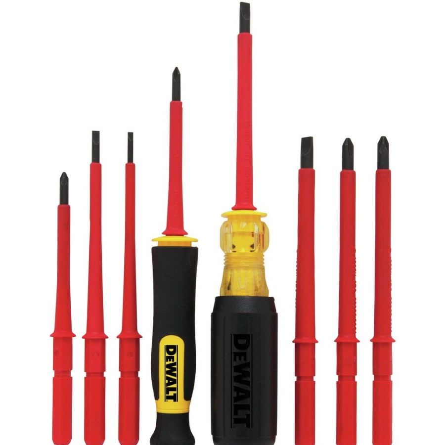 Hand Tools * | Dewalt Dwht66417 8 Piece Vinyl Grip Insulated Screwdriver Set