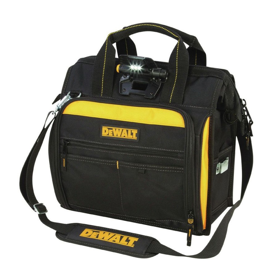 Tool Storage * | Dewalt Dgl573 41-Pocket Led Lighted Technician'S Tool Bag