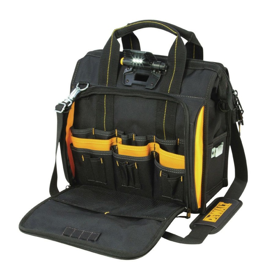 Tool Storage * | Dewalt Dgl573 41-Pocket Led Lighted Technician'S Tool Bag