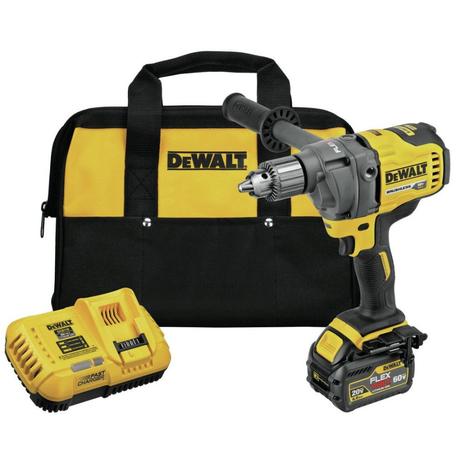 Power Tools * | Dewalt Dcd130T1 Flexvolt 60V Max Lithium-Ion 1/2 In. Cordless Mixer/Drill Kit With E-Clutch System (6 Ah)