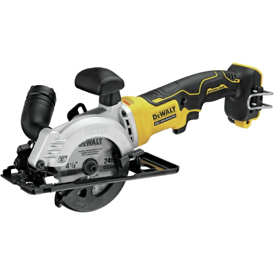 Power Tools * | Dewalt Dcs571B-Dcb240-Bndl Atomic 20V Max Brushless 4-1/2 In. Circular Saw And 4 Ah Compact Lithium-Ion Battery