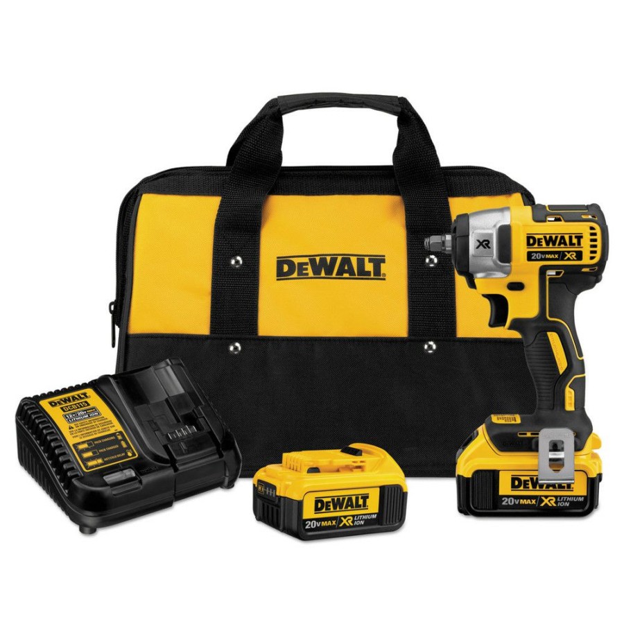 Power Tools * | Dewalt Dcf890M2 20V Max Xr Cordless Lithium-Ion 3/8 In. Compact Impact Wrench Kit