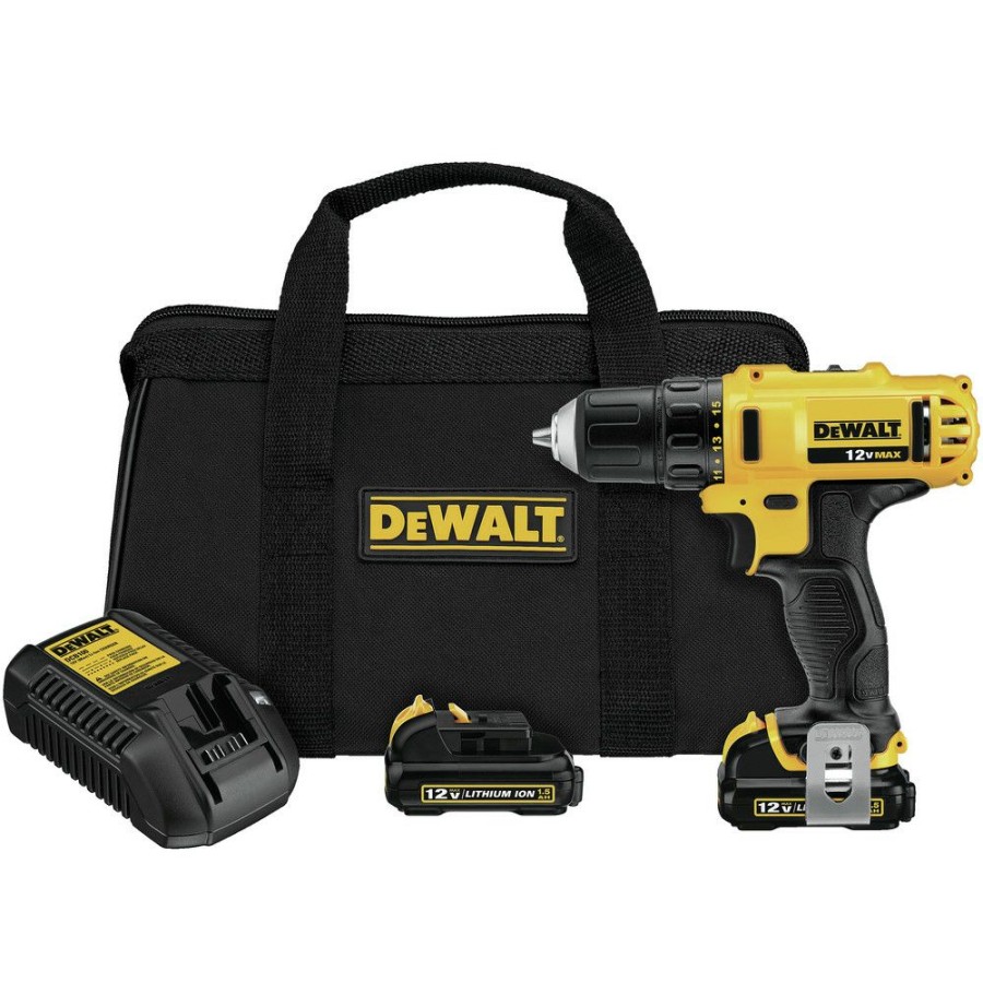 Power Tools * | Dewalt Dcd710S2 12V Max Lithium-Ion 3/8 In. Cordless Drill Driver Kit With Keyless Chuck (1.5 Ah)