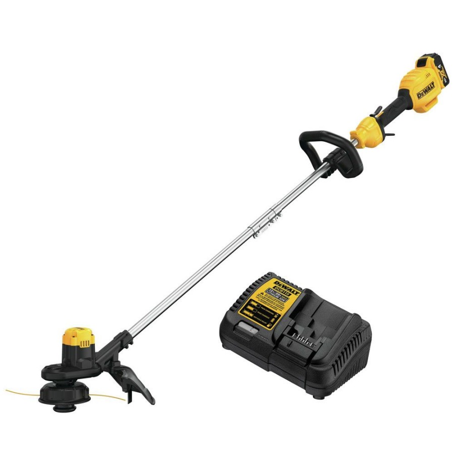 Outdoor Tools And Equipment * | Dewalt Dcst925M1 20V Max 13 In. String Trimmer With Charger And 4.0 Ah Battery